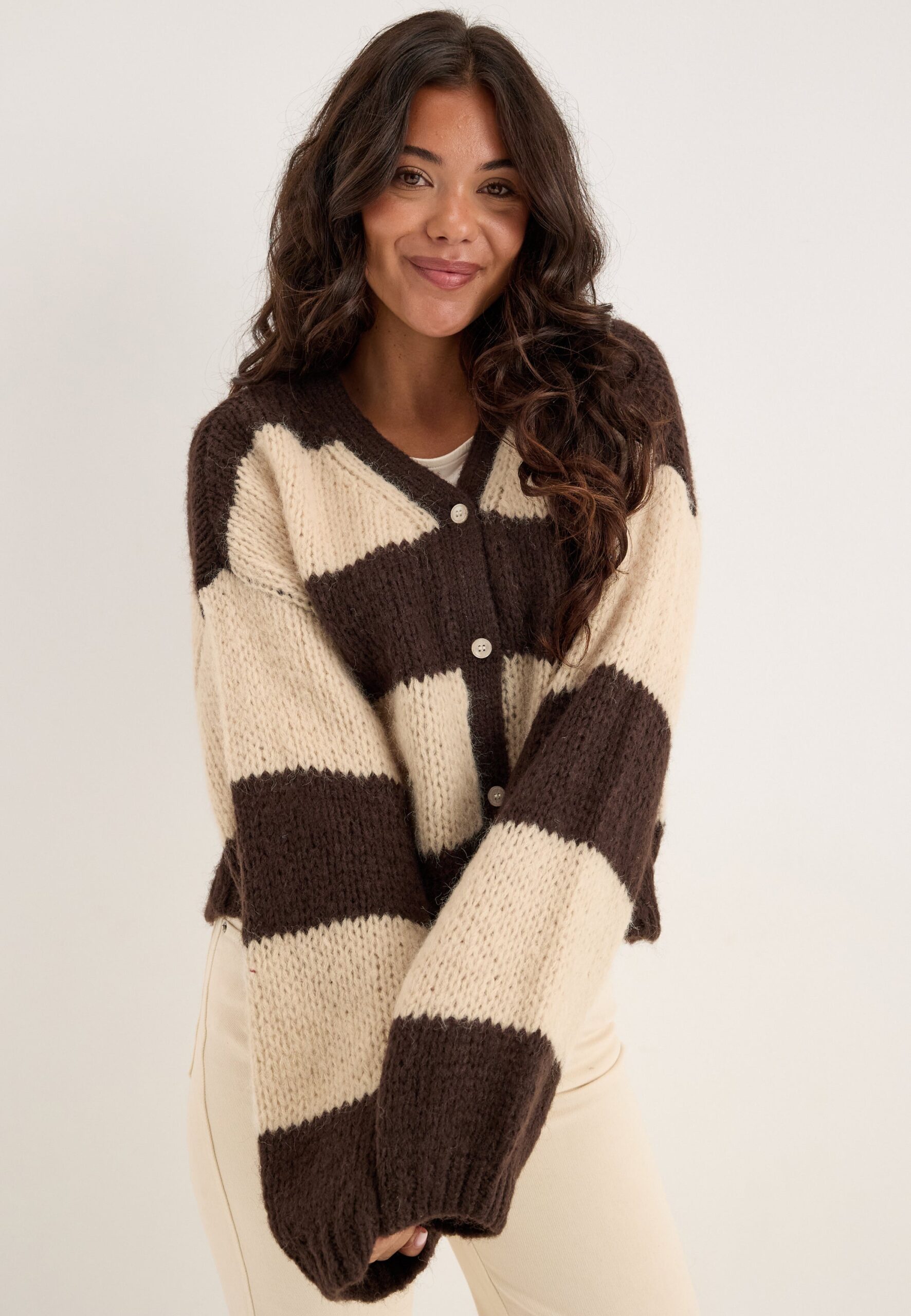 Vmmaybe Ls V-neck Button Cardigan Vmmaybe Ls V-neck Button Cardigan