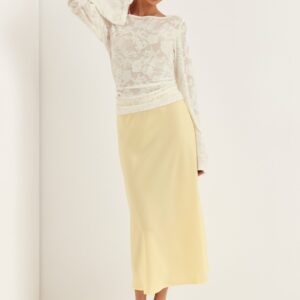 Yaspella High Waist Midi Skirt