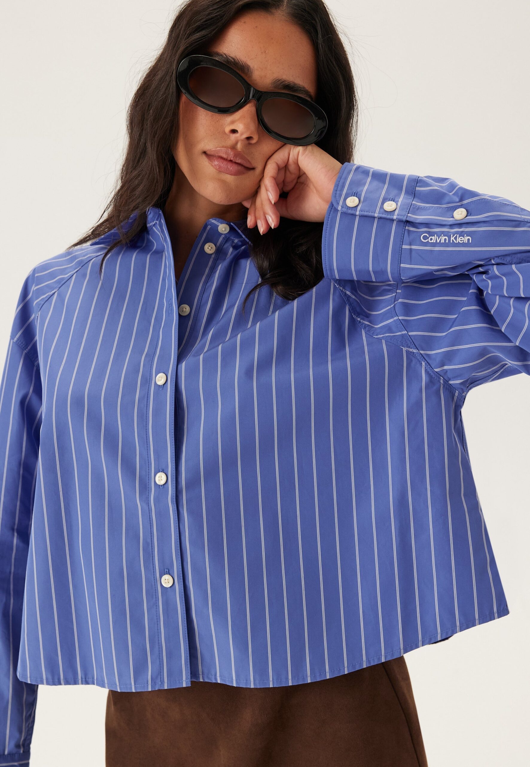 Yd Stripe Boxy Cropped Shirt Yd Stripe Boxy Cropped Shirt