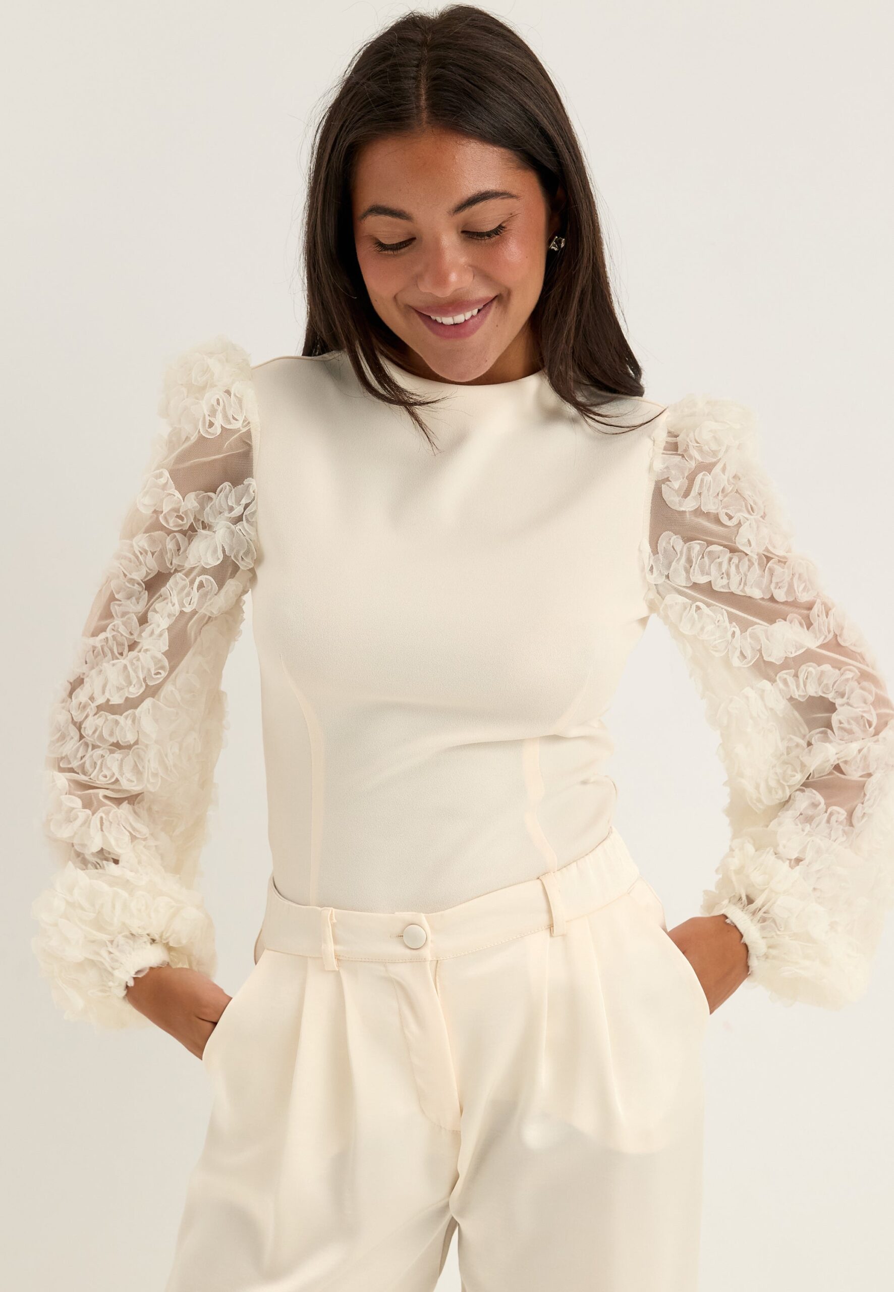 3D Floral Sleeve Top 3D Floral Sleeve Top