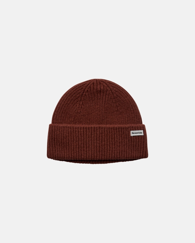 Beanie | 100% uld | Brun Beanie | 100% uld | Brun