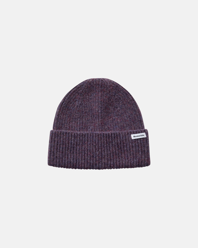 Beanie | 100% uld | Lilla Beanie | 100% uld | Lilla