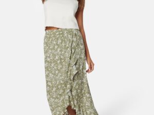 Front Wrap Viscose Skirt