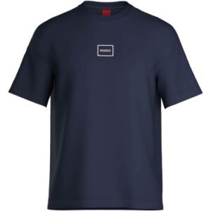 HUGO Laze T-Shirt Marineblå bomuld Medium Herre