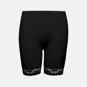 Indershorts med blonder | polyamid | sort