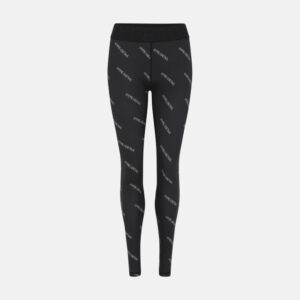 Leggings "Logo" | Polyester | Sort m. logo