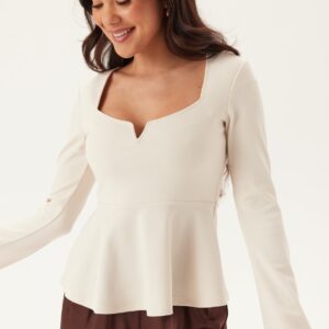 Long Sleeve Peplum Top