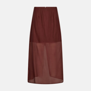 Organza nederdel | Viskose | Rød
