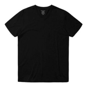 Panos Emporio Bamboo V-neck Tee Sort Small Herre