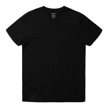 Panos Emporio Bamboo V-neck Tee Sort Small Herre Panos Emporio Bamboo V-neck Tee Sort Small Herre