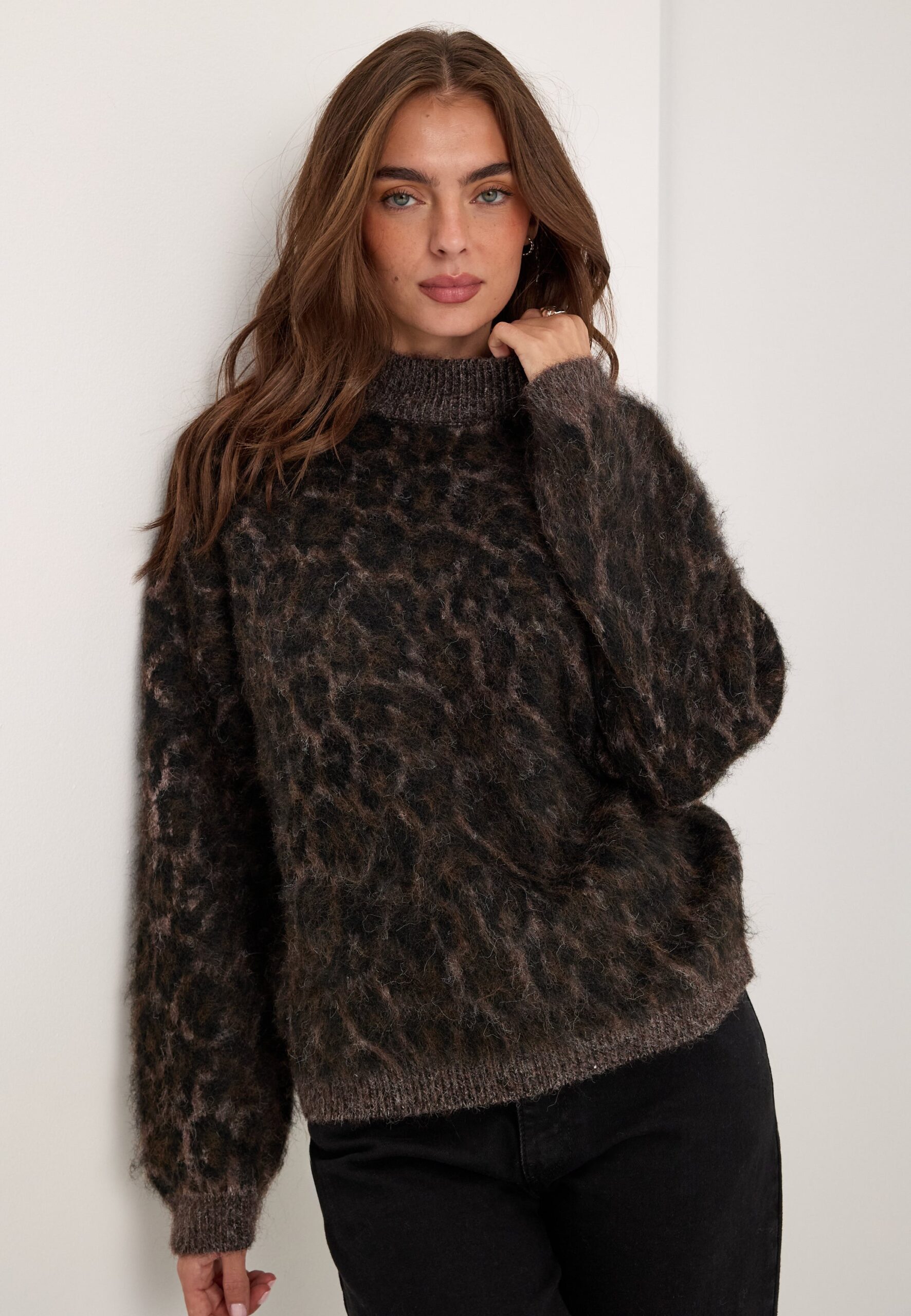 Pcelina Ls High Neck Knit Pcelina Ls High Neck Knit