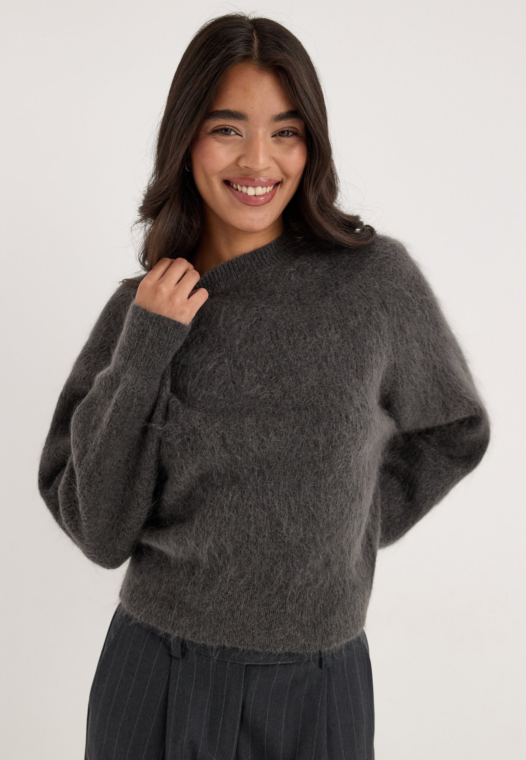 Slwmira Ls Knit Short O-neck Slwmira Ls Knit Short O-neck