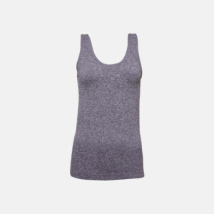 Top med brede stropper | mikrofiber | grå