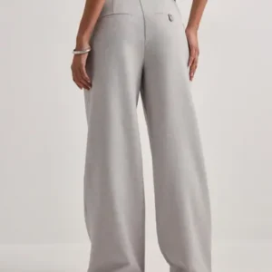 Vero Moda - Grå - Vmcassidy Mw Wide Pant Noos