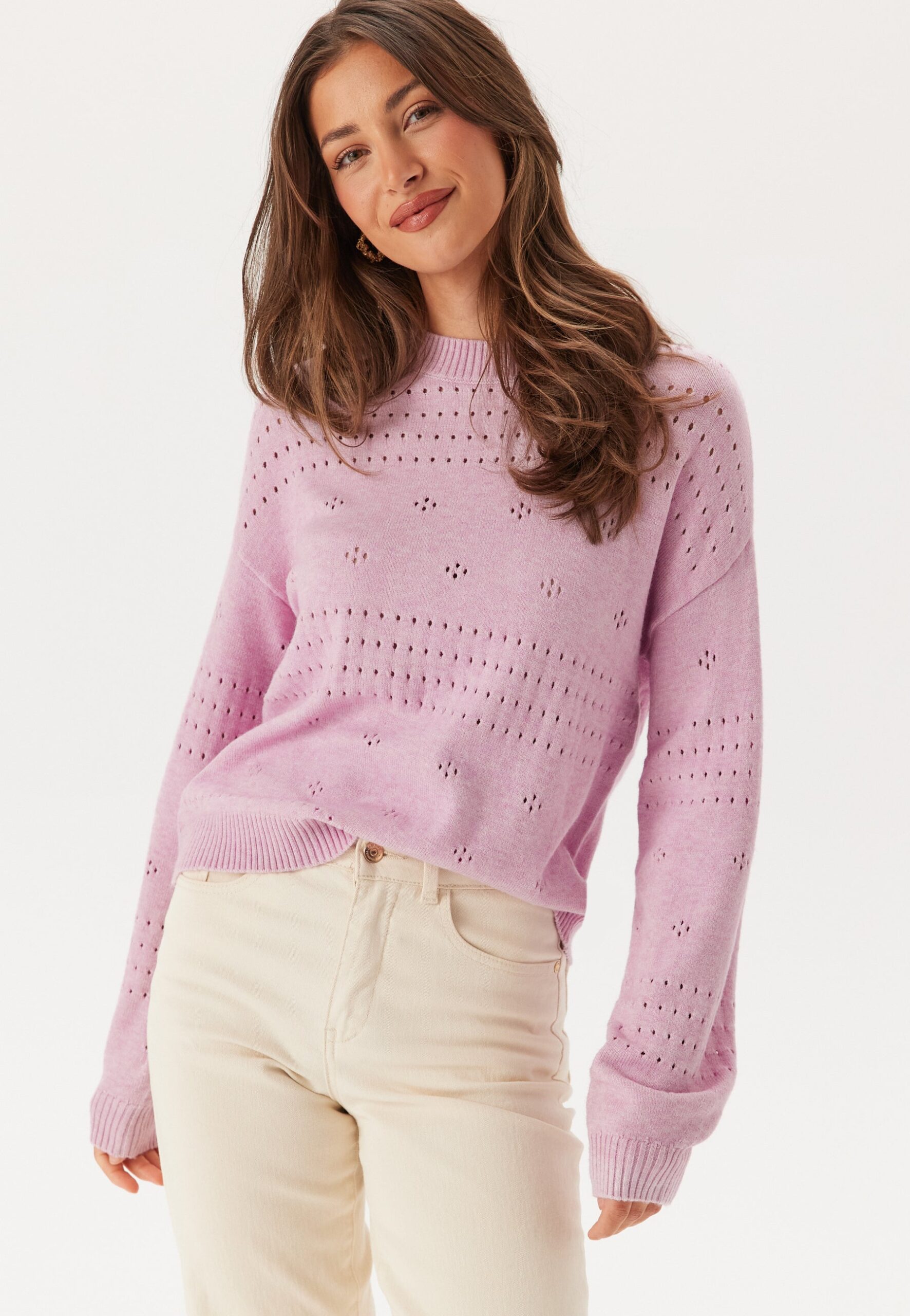 Viril L/S O-Neck Pointelle Knit Viril L/S O-Neck Pointelle Knit