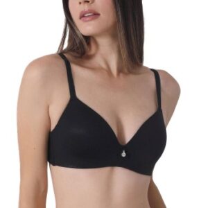 sassa BH Sparkling Light Padded Soft Bra Sort B 75 Dame
