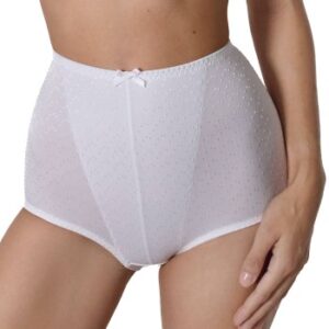 sassa Trusser Dot Jacquard Shaping Brief Hvid polyester 40 Dame